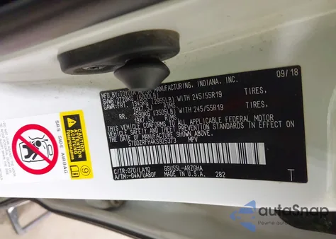 2019 Toyota Highlander Limited Platinum z USA, uszkodzony, nr VIN 5TDDZRFH4KS925373